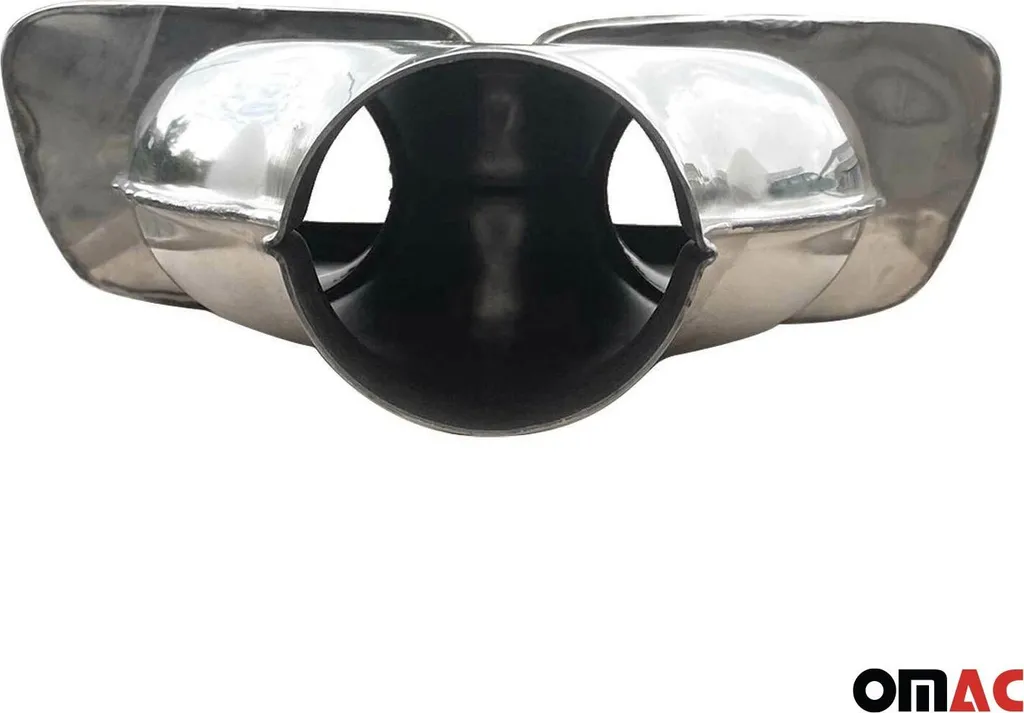 Double embout d'échappement chromé universel pour voiture - 6