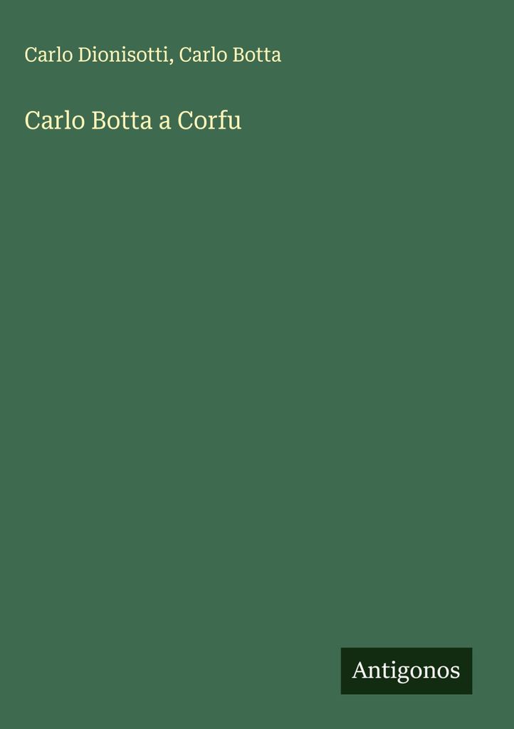 Carlo Botta auf Korfu
