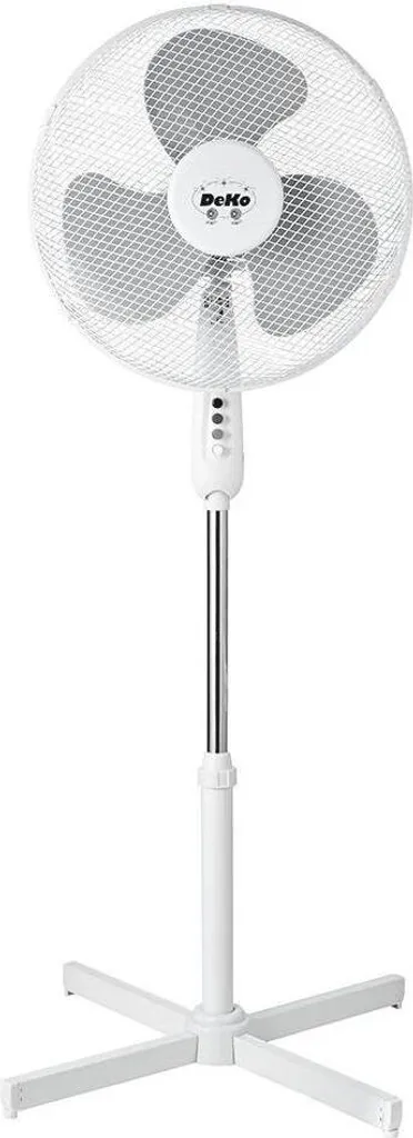Ventilateur sur pied réglable Stratos B418 blanc avec 3 vitesses