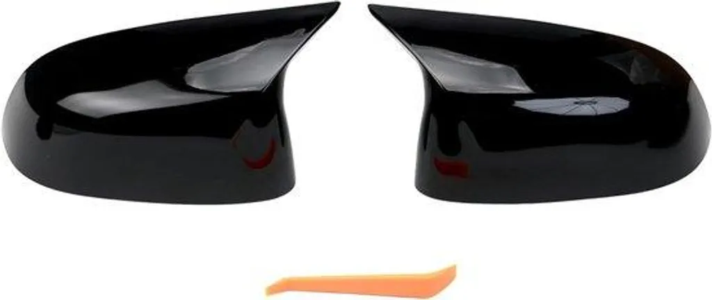 Kit rénovation rétroviseurs sport noir brillant pour voiture 2 pièces