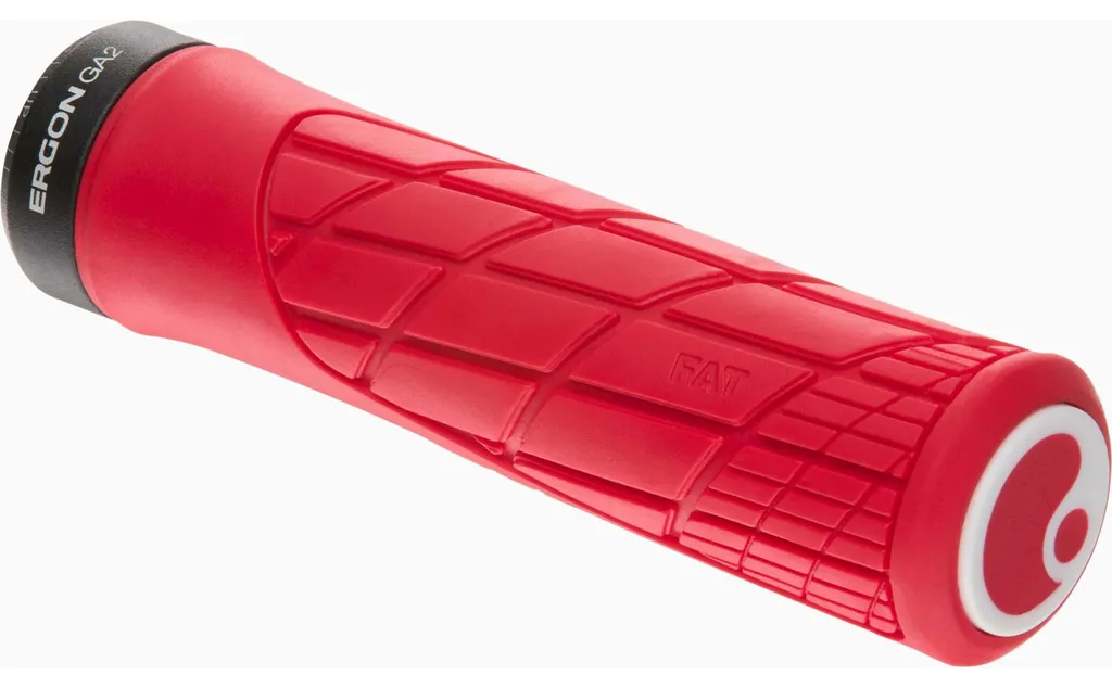 Poignées VTT Ergon GA2 Fat 33 mm grips ergonomiques rouge