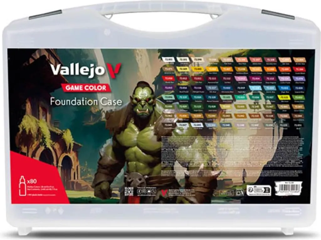 Vallejo Game Color Foundation Case - 80 Peintures Ultra Couvrantes