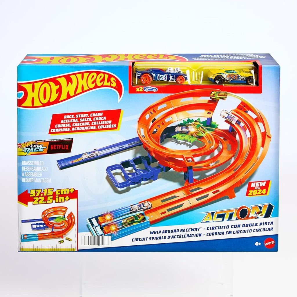 Spielset Mattel Hot Wheels Action Whip Around Raceway Produktbild 