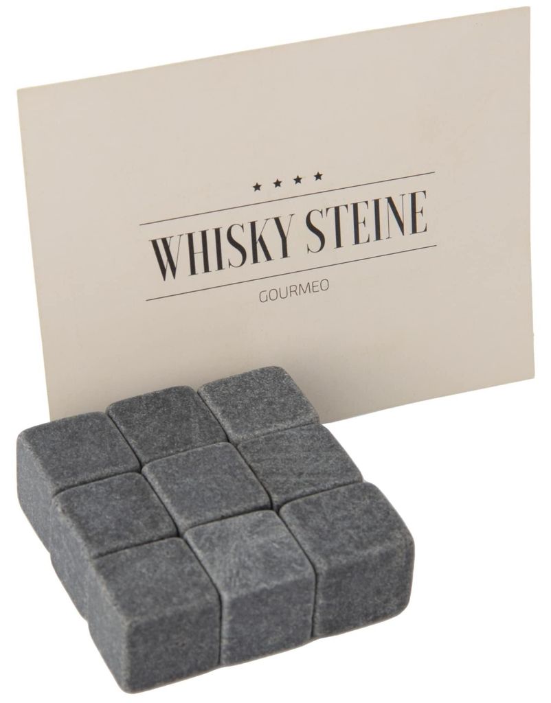 GOURMEO Whisky Steine 9 Stück - aus natürlichen Basalt Produktbild 