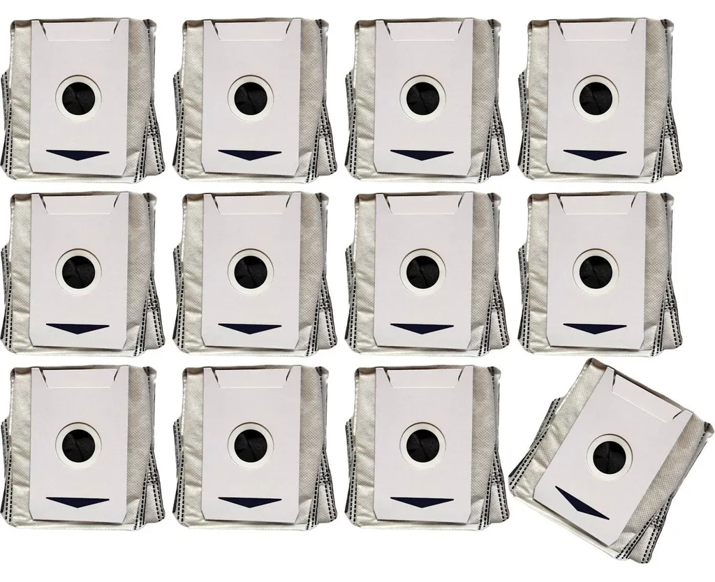 Sacs Ecovacs DDX11 haute filtration Plus.Parts® - Capacité XL, Lot de 12 sacs