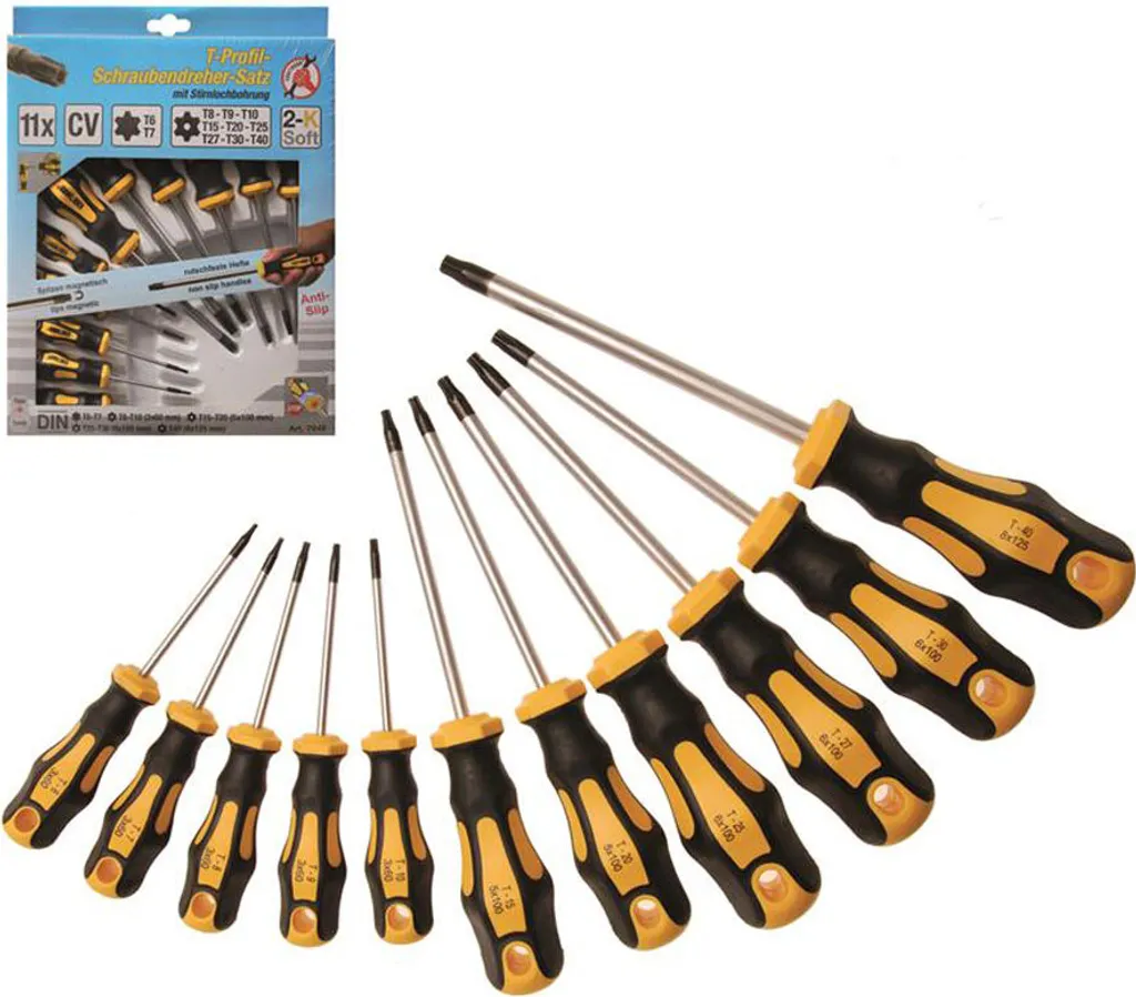 Kraftmann 7845 Kit 11 Cacciaviti Torx Tamperproof: Offerta Imperdibile