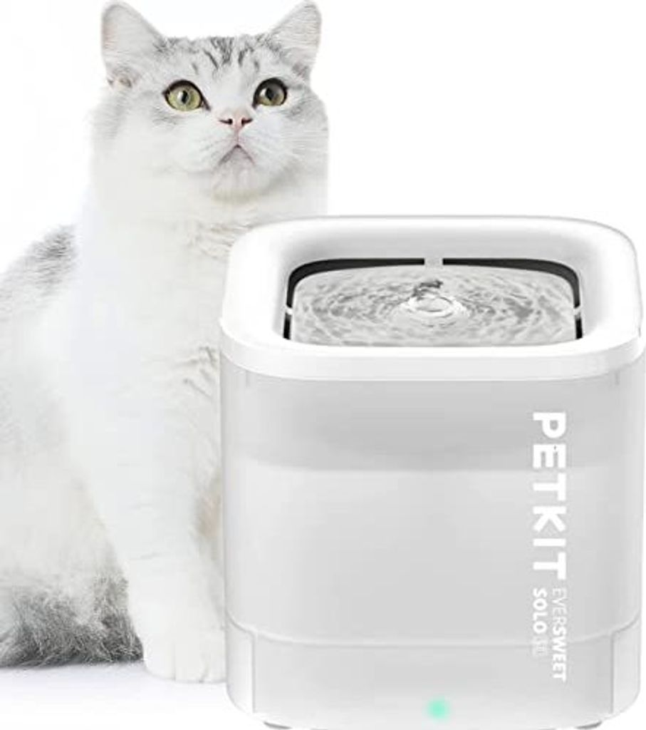 Petkit Cybertail Katze Trinkbrunnen, Hundwasserspender, 1,85 l Katze/Hund Intelligentes LED -Licht, 25 dB extrem ruhige, schnurlose Kordelpumpe
