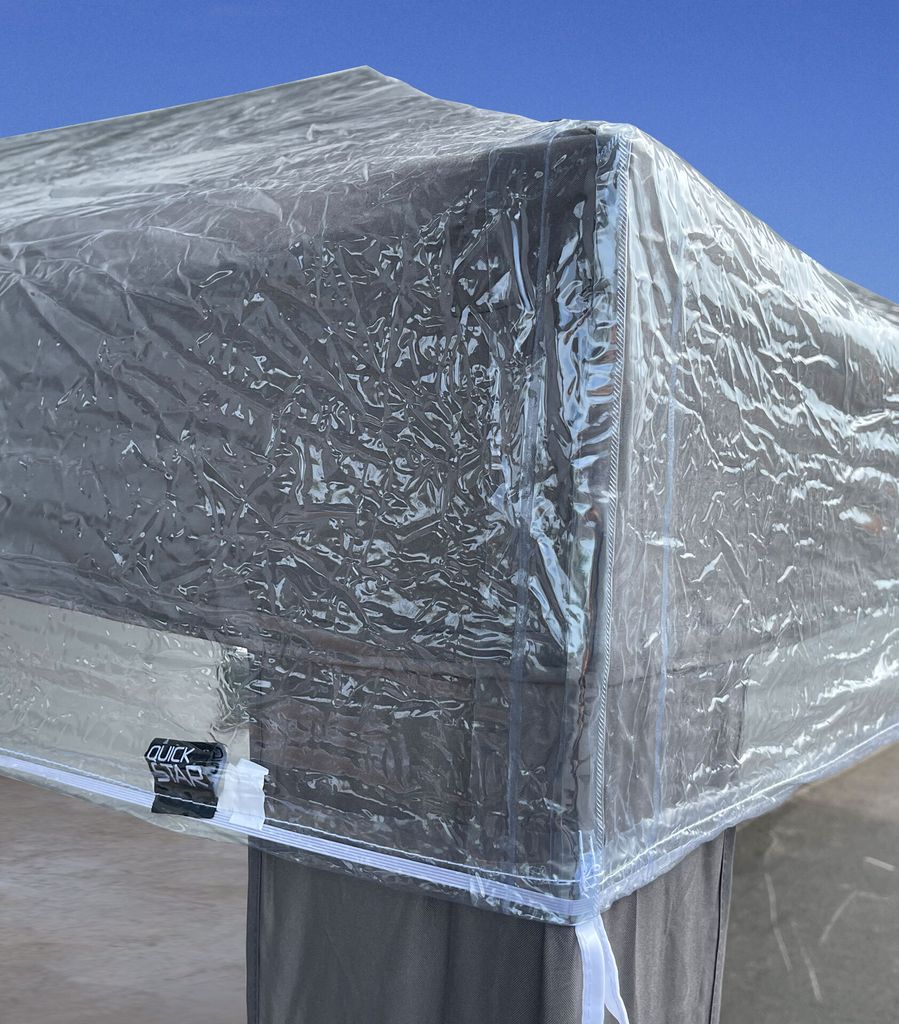 Pavillon Schutzhaube 2,5x2,5m Wasserdicht Transparent Produktbild 