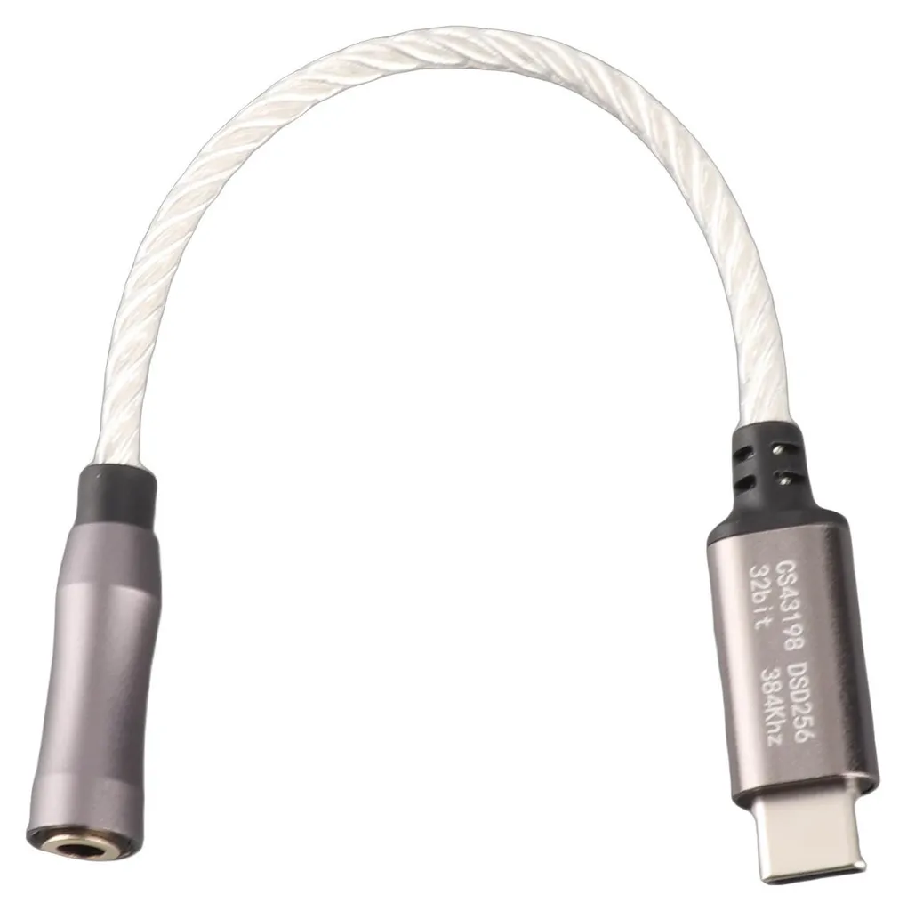 Récupérez la Prise Jack sur USB-C avec cet Adaptateur 120dB Argent 15cm