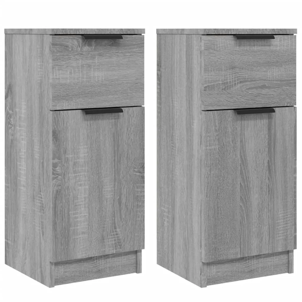 OFFERTA Set 2 Credenze SYFAX Grigio Sonoma 30x30x70 cm Salvaspazio