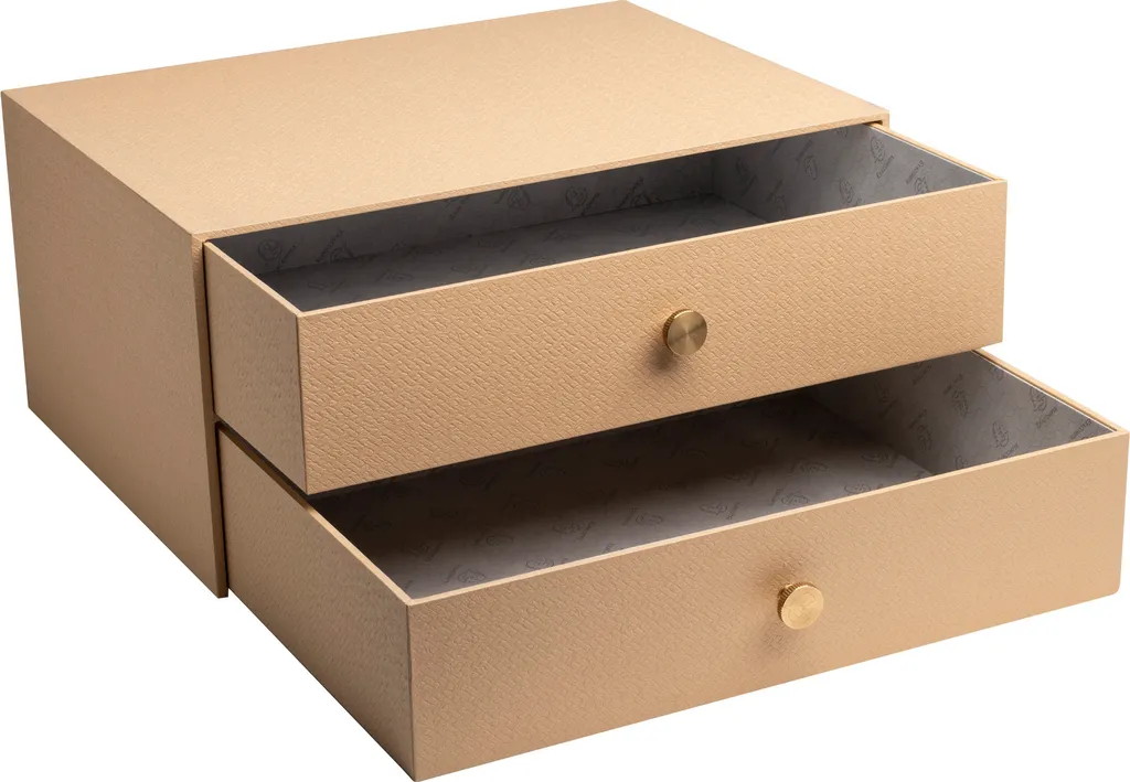Module de Classement Beige 2 Tiroirs OfficeByMe Exacompta 30602E