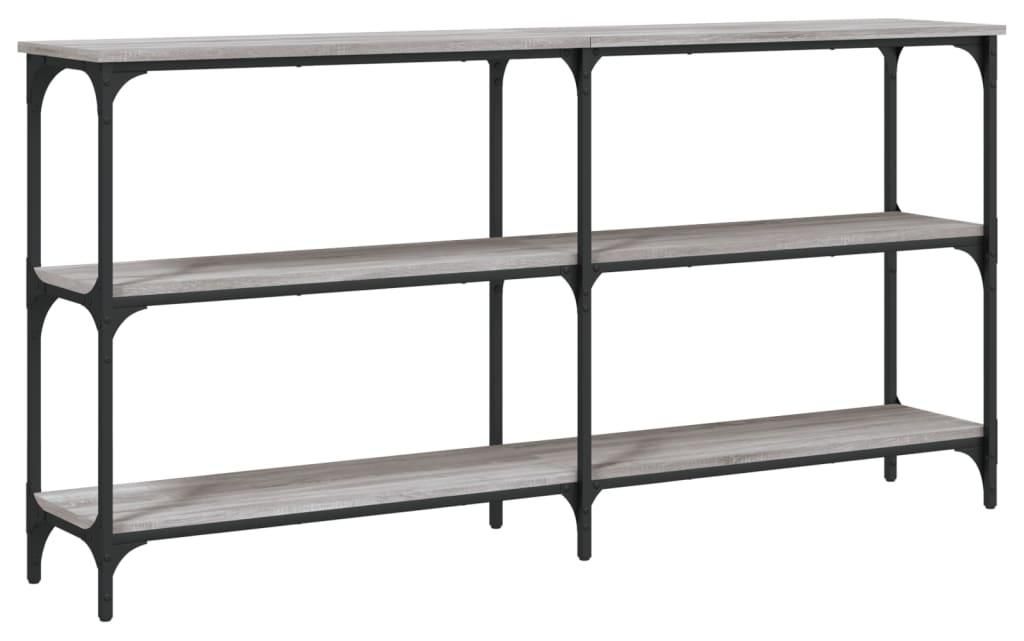 vidaXL Konsolentisch Grau Sonoma 150x29x75 cm Holzwerkstoff Produktbild 