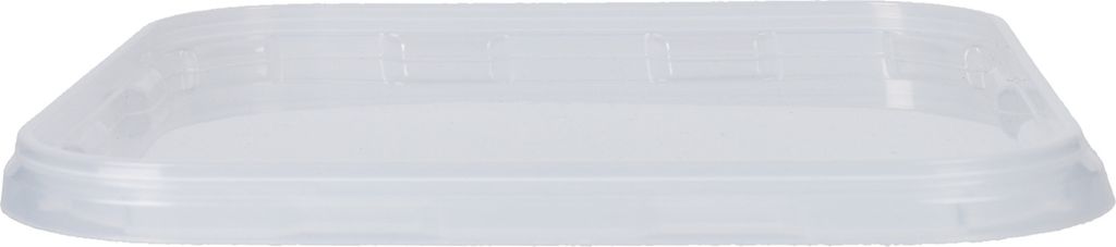 Eimer mit Deckel 5,4l Transparent Eckig | Kunststoff Eimer Lebensmittelecht, luftdicht und stabil | Leer Eimer mit Griff und Deckel für Lebensmitt...
