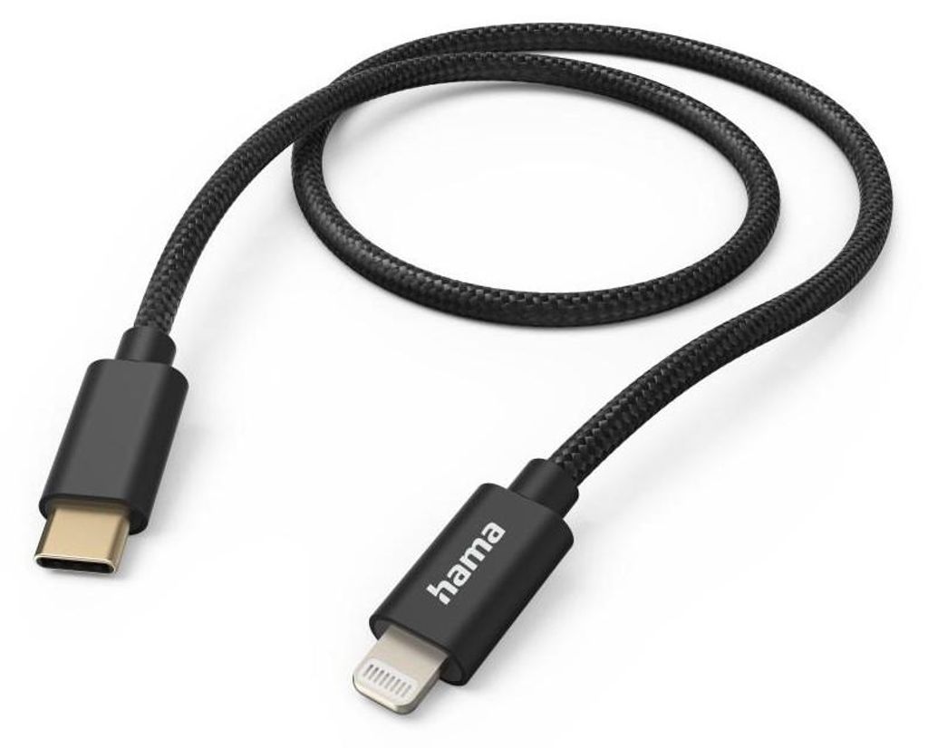 Hama Fabric, 1,5 m, Lightning, USB C, Männlich, Männlich, Produktbild 