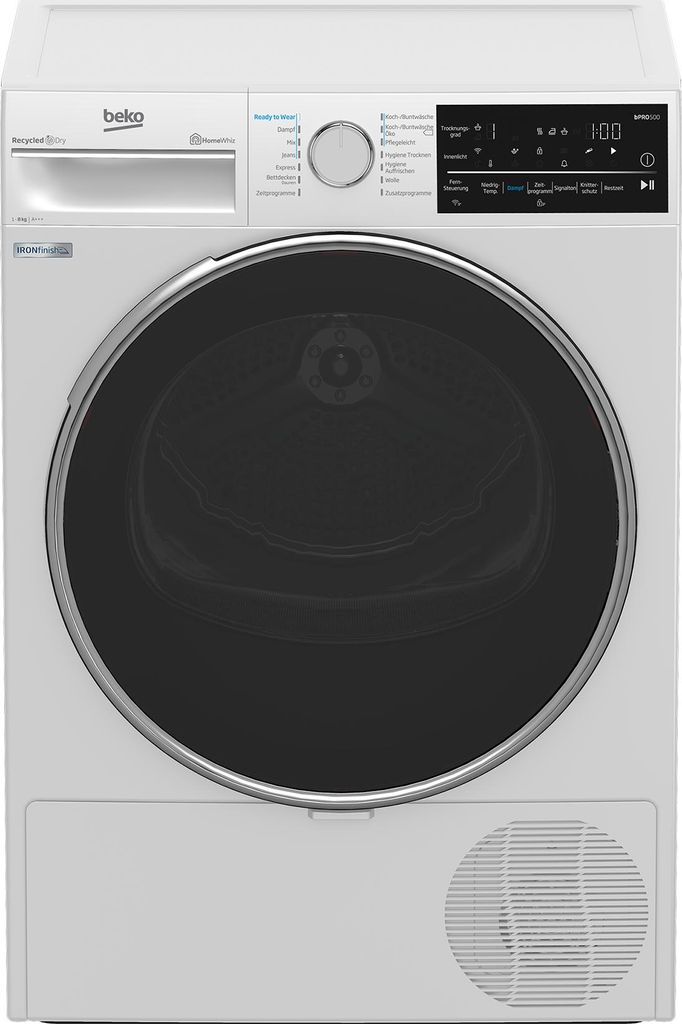 Beko B5T62243W Wärmepumpentrockner Trockner HomeWhiz App Produktbild 