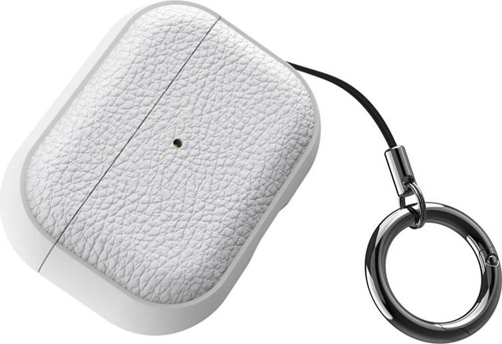 INF TKunstleder Textur Schutzhülle für AirPods 3 - Stoßfest & Kratzfest Weiß