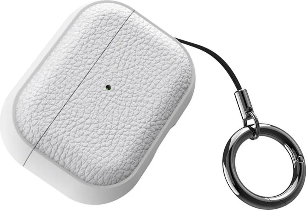 Cover AirPods 3 Bianco Pelle TPU - Design Slim Antishock e Anti-impronta