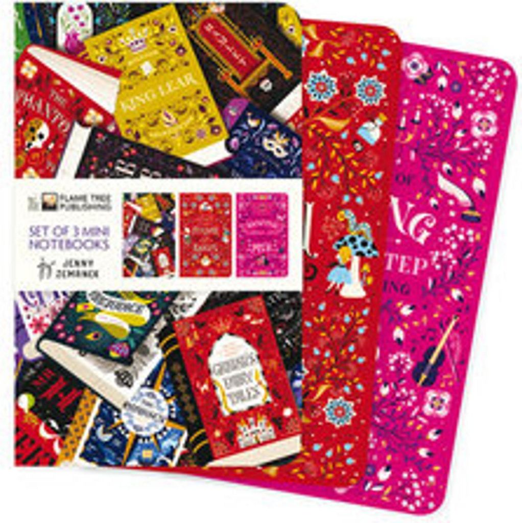 Book Lovers by Jenny Zemanek Set of 3 Mini Notebooks