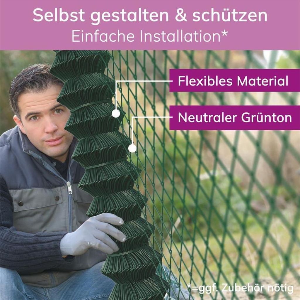 Temporärer Gartenzaun – 1,2 M Hoch, 30,4 M Lang, Vielseitig Einsetzbar