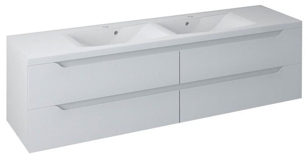 Sapho WAVE Doppelunterschrank 179,7x50x47,8cm, weiß Produktbild 