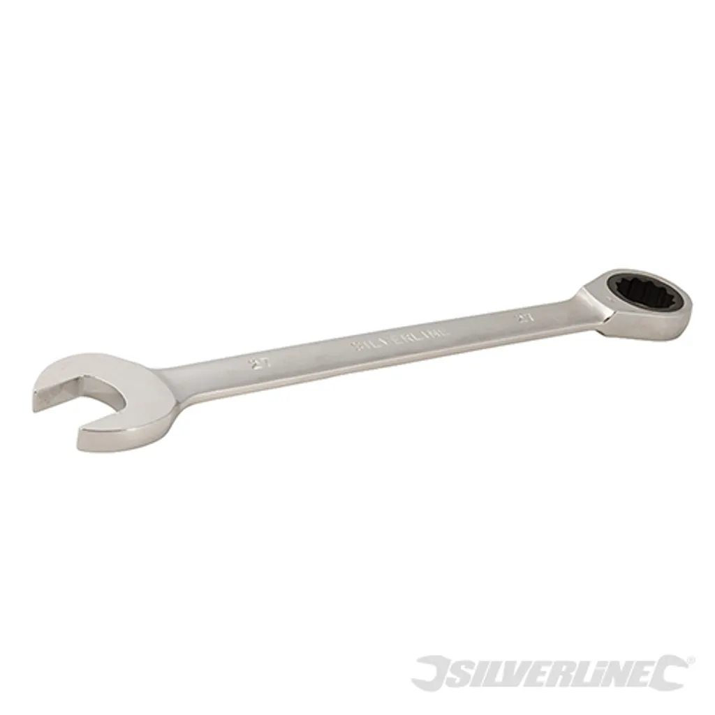 Clé mixte à cliquet Silverline 589682 en acier chrome-vanadium 8 mm