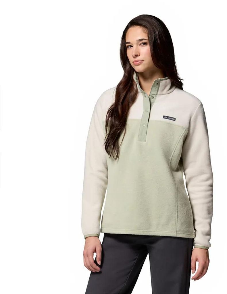 Columbia Benton Springs Ii Snap Fleece Mit Halbem Reißverschluss Beige M Frau Beige M