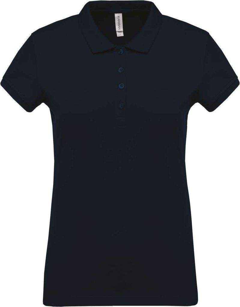 Kariban Damen Kurzarm-Poloshirt. Baumwollpiqué.
