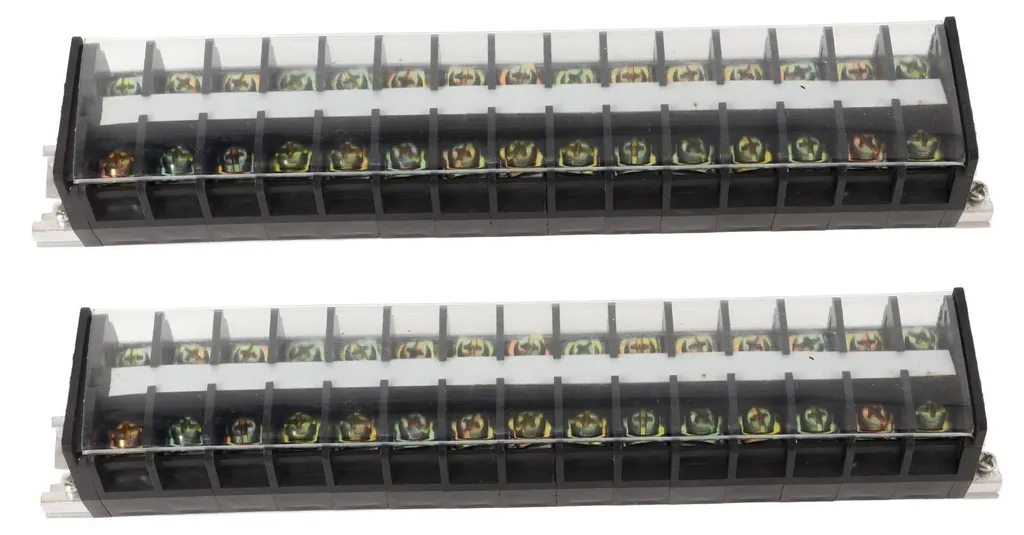 Bornier Rail DIN 30A 660V Haute Sécurité avec Couvercle de Protection