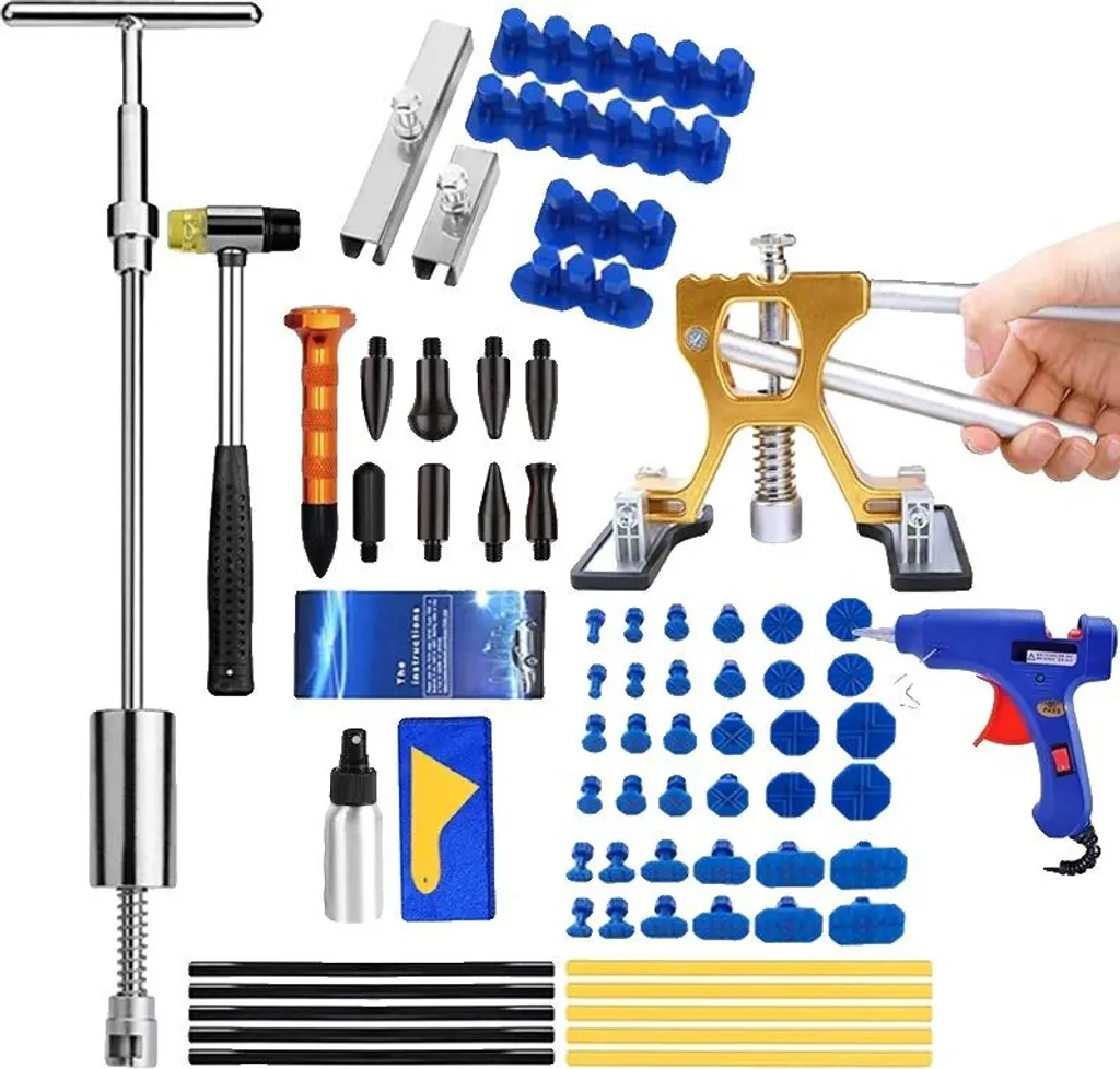 Outils de débosselage sans peinture pour voiture - Kit complet ergonomique