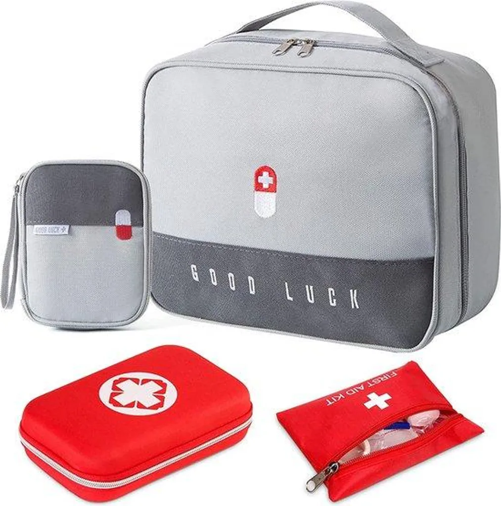 Trousse de premiers secours XXL - Boîte de rangement médicale avec casier