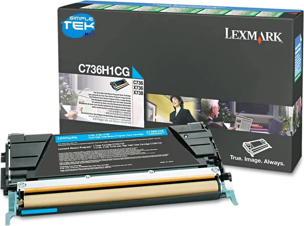 Lexmark C736H1Cg Toner Originale Ciano Compatibile Con C738 X736 X738 X736