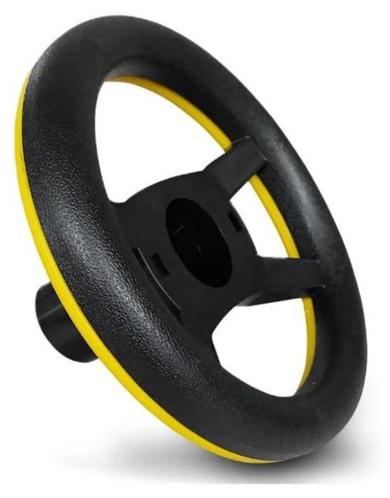 Peg Perego - Lenkrad schwarz/gelb passend zu John Deere Produktbild 