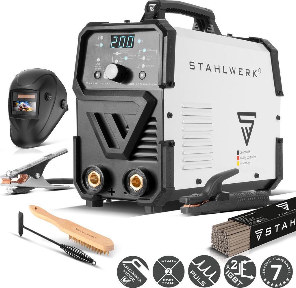 STAHLWERK Elektroden-Schweißgerät ARC 200 Puls Pro – Produktbild 
