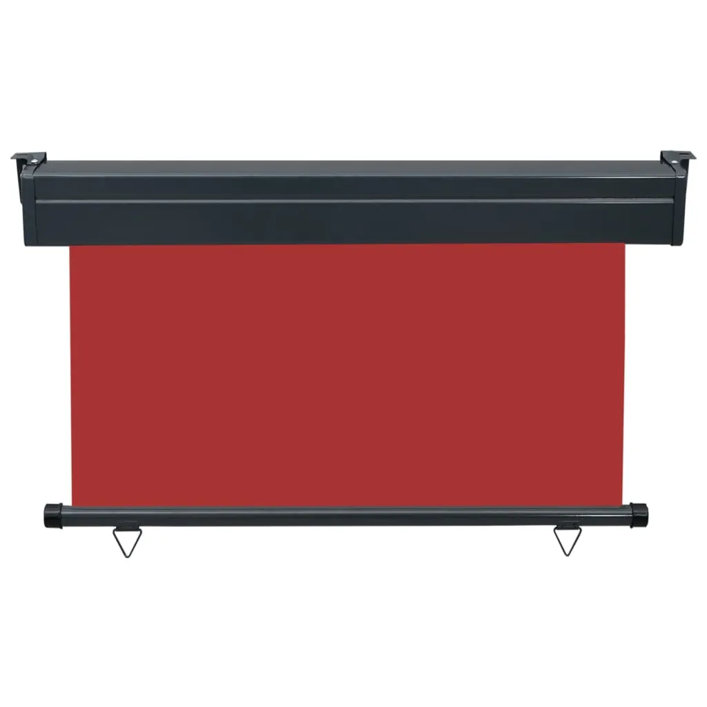 Tenda Privacy Balcone vidaXL 125x250 Rosso | Montaggio Rapido - 9