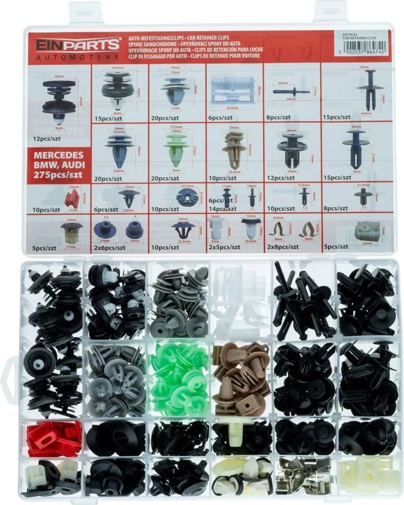 Remplacez vos clips cassés BMW et AUDI avec ce kit de 308 pièces de fixation