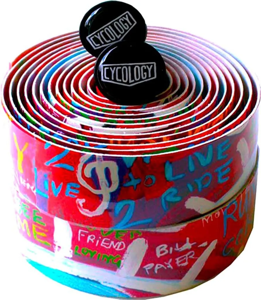 Bande de guidon Cycology See Me Multicolore - Ruban de cintre vélo confortable