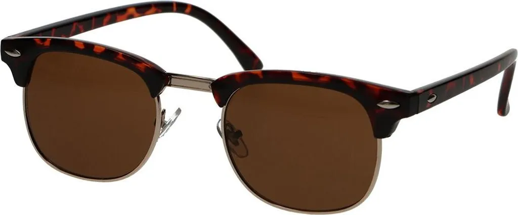 Occhiali da sole Spectrum Club Square Havana Gold - Stile Vintage Unisex