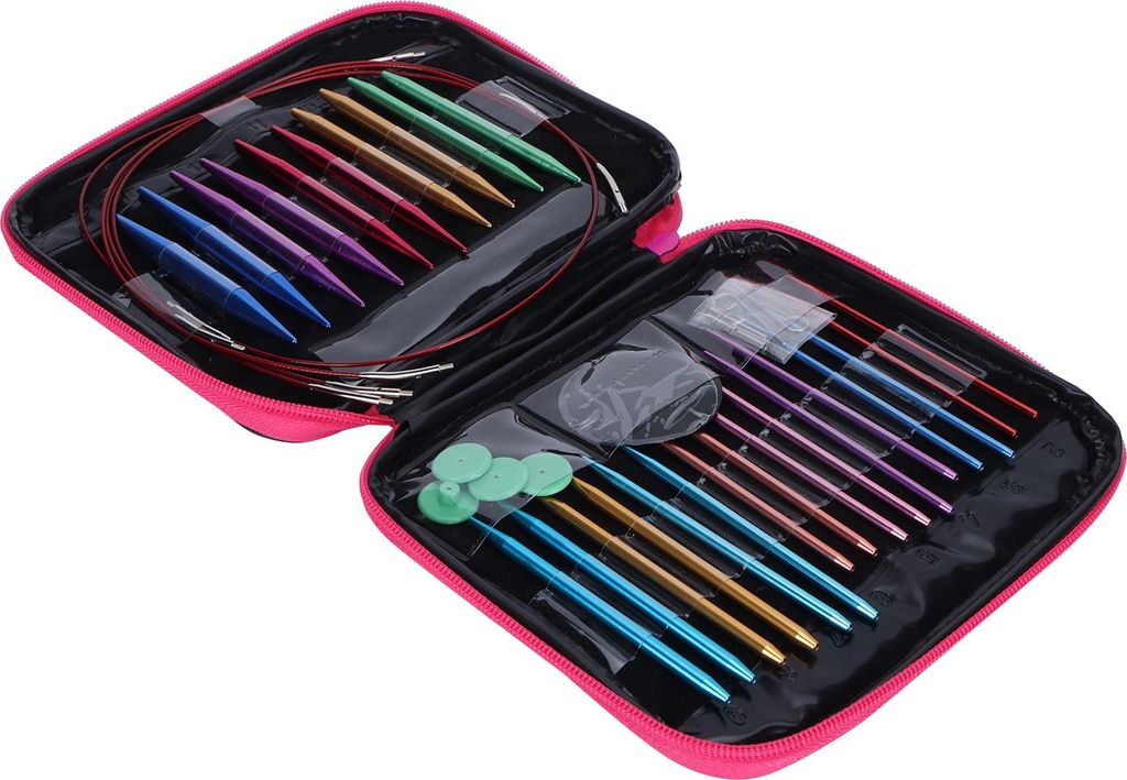 Nadeln Set -Strick -Kit, Nadeln, farbiges Aluminium für DIY -Handwerk