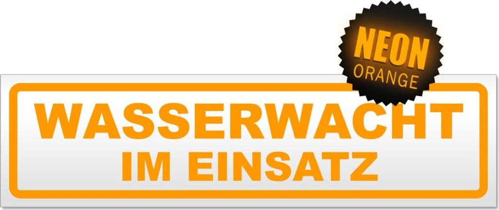 Wasserwacht im Einsatz Magnetschild Schild magnetisch