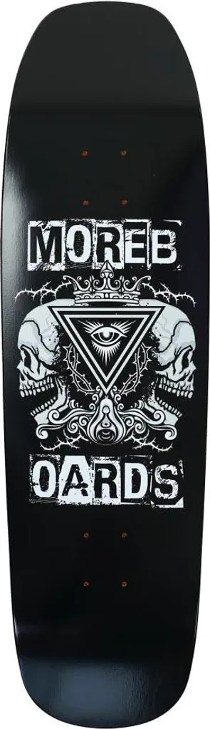 Plateau de Skateboard Large 8.75 Pouces MB Mirroorhead Noir et Blanc