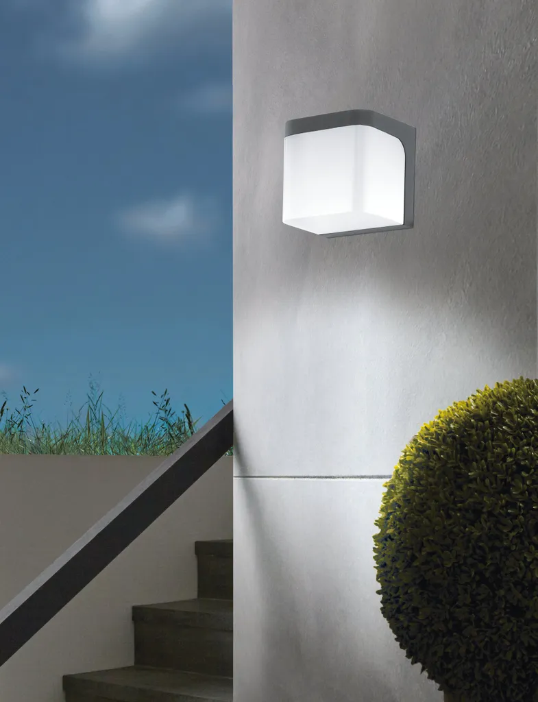 Luminaire extérieur LED mural Jorba Eglo anthracite pour jardin et terrasse - 2