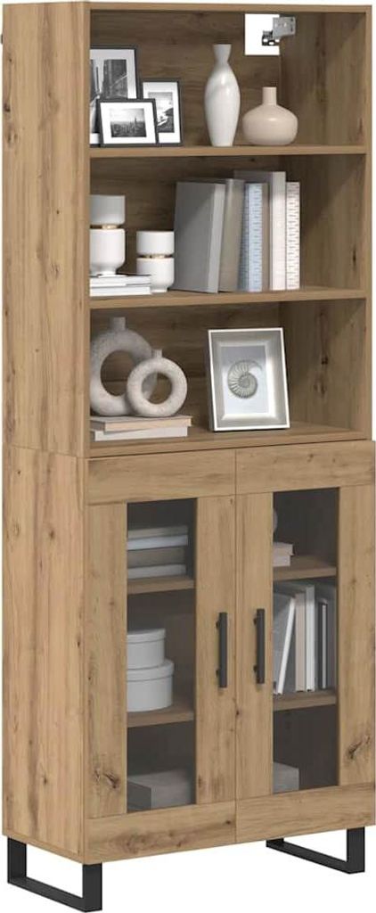 “2026 Modern“ Highboard Artisan-Eiche 69,5 x 34 x 180cm Holzwerkstoff - Designermöbel 946419 - Kommoden