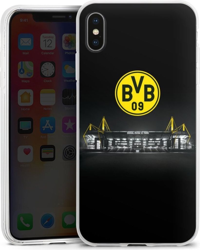 DeinDesign Handyhülle für Apple iPhone Xs Max Silikon Hülle Case Smartphone Schutzhülle BVB Borussia Dortmund Stadion