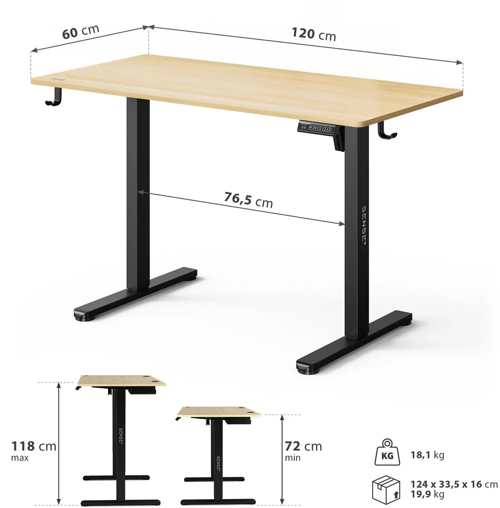 Scrivania Gaming NOJO LIGHT 120x60 - Postazione Elettrica Pro - 2