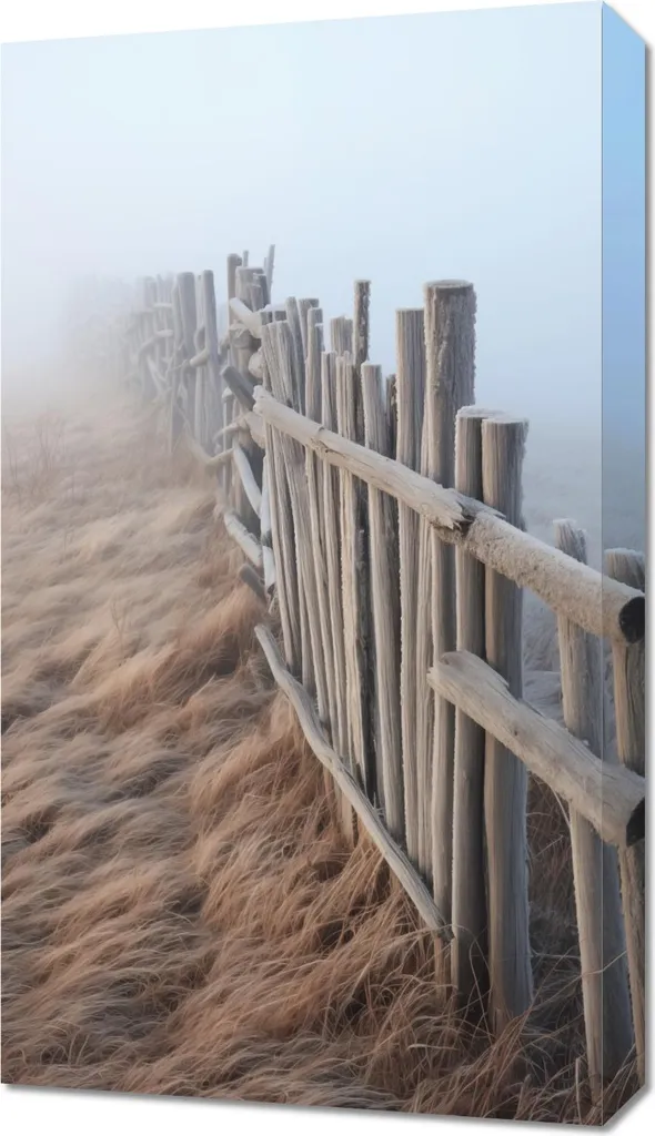 Quadro 40x70 cm Nebbia sulle dune