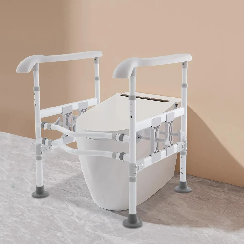 Cadre de sécurité pour seniors et PMR adaptable aux toilettes