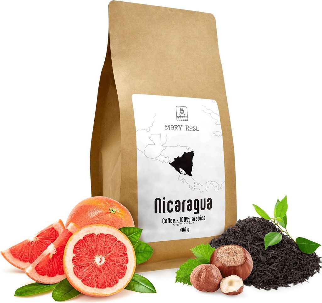 Mary Rose - Kaffeebohnen Nicaragua Colibrí Azul 400g - Spezialitätenkaffee 100% Arabica - Frisch Geröstet - Grapefruit, Schwarzer Tee Noten