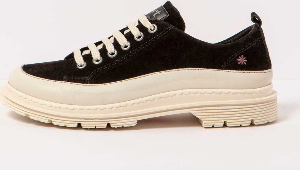 Art Schuhe Uni 1898S SILK SUEDE BLACK-CREAM/ BIRMINGHAM Farbe Schwarz