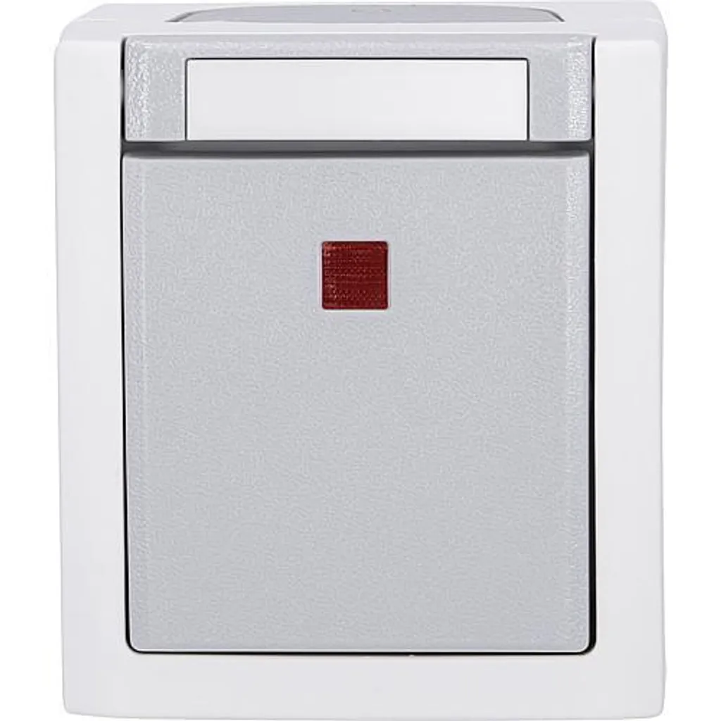 Interrupteur va-et-vient apparent IP54 - Commande murale FR-AP Grise