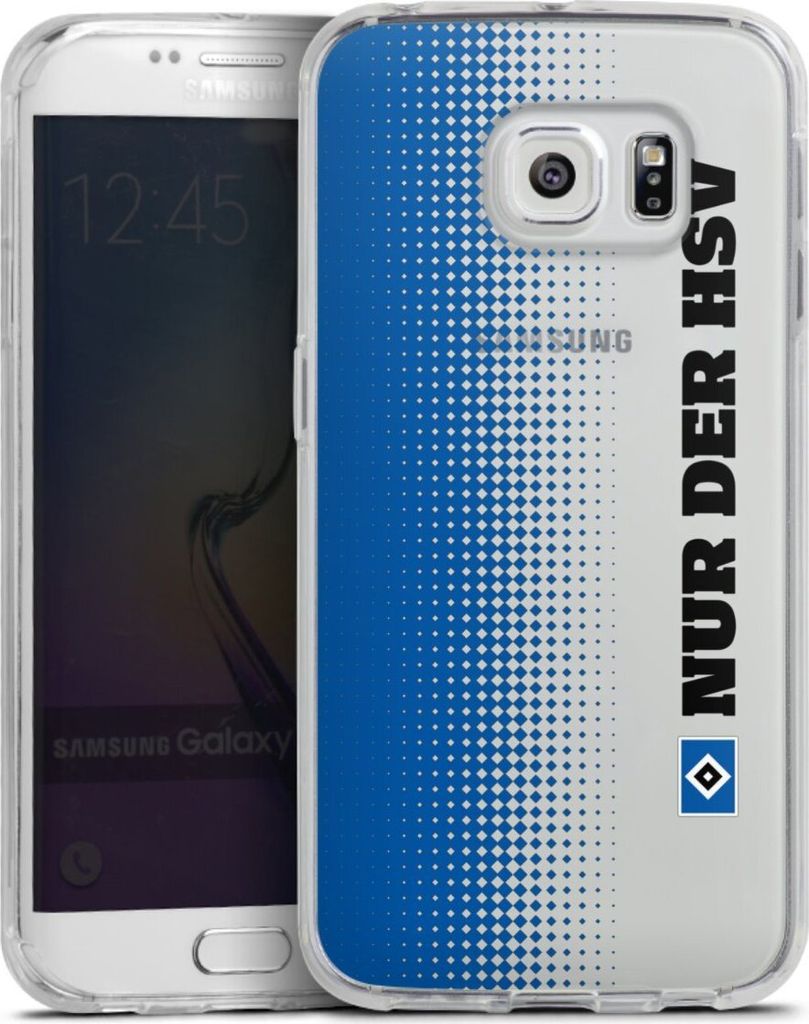 DeinDesign Handyhülle für Samsung Galaxy S6 Edge Silikon Hülle Case Smartphone Schutzhülle HSV Logo transparent